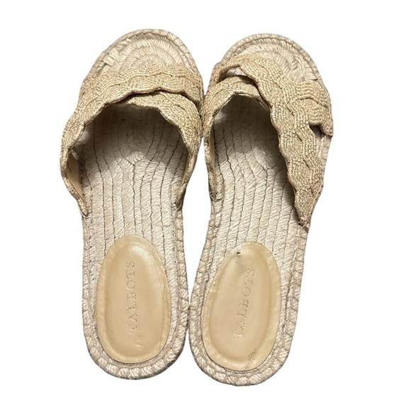 Talbots Hester Crisscross Raffia Espadrille Flat Sandals 11 - Picture 13 of 15